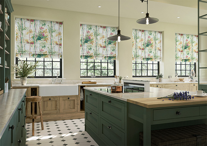 Silver Birch, Orchid - Roman Blind - Image 6